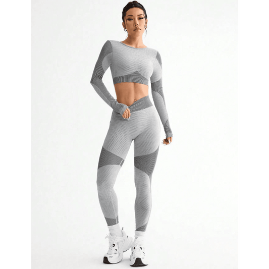 Seamless Long Sleeve Gym Set - AresFit
