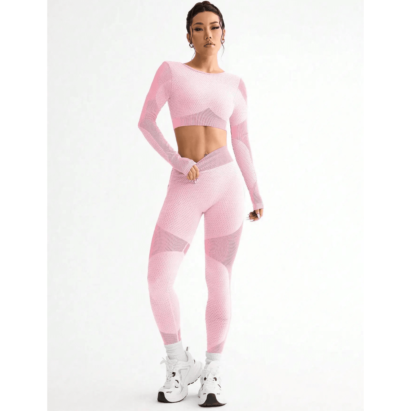 Seamless Long Sleeve Gym Set - AresFit