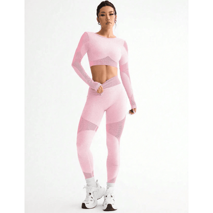 Seamless Long Sleeve Gym Set - AresFit