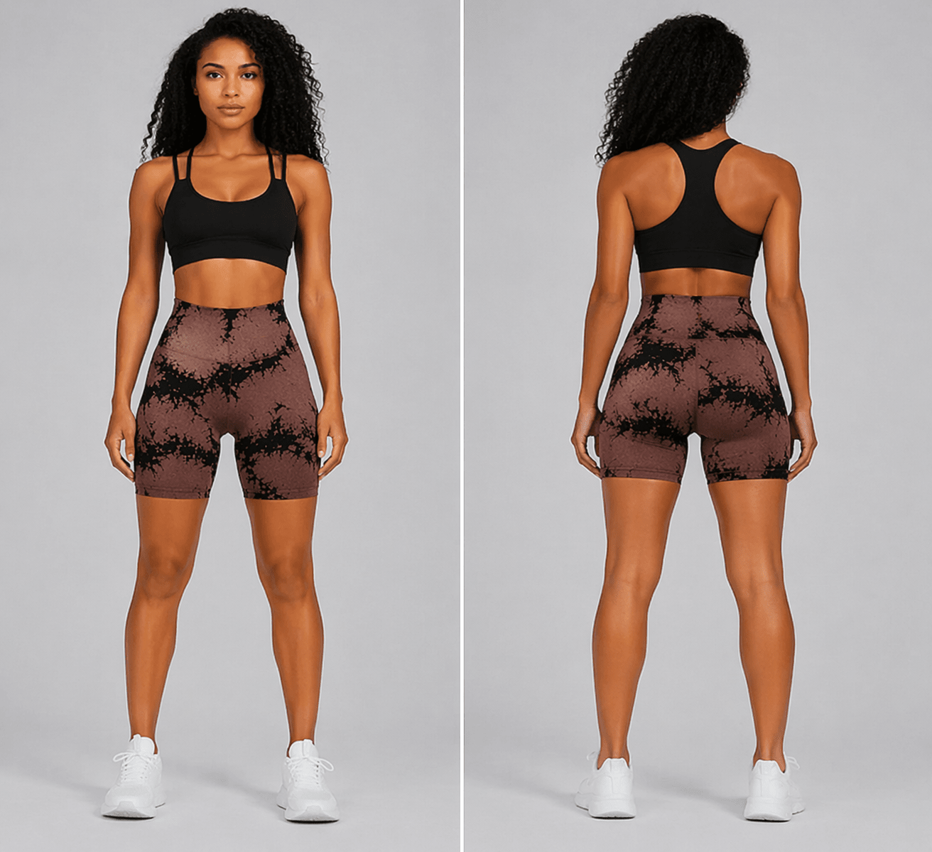 Tie Dye Seamless Gym Shorts - AresFit