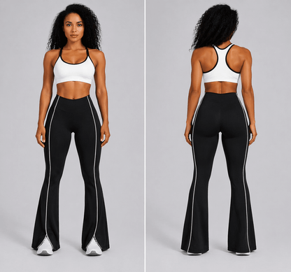 Women's High Waist Flared Leggings - AresFit