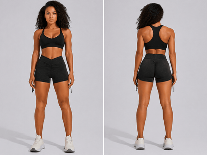 Women's High Waist Gym Shorts - AresFit