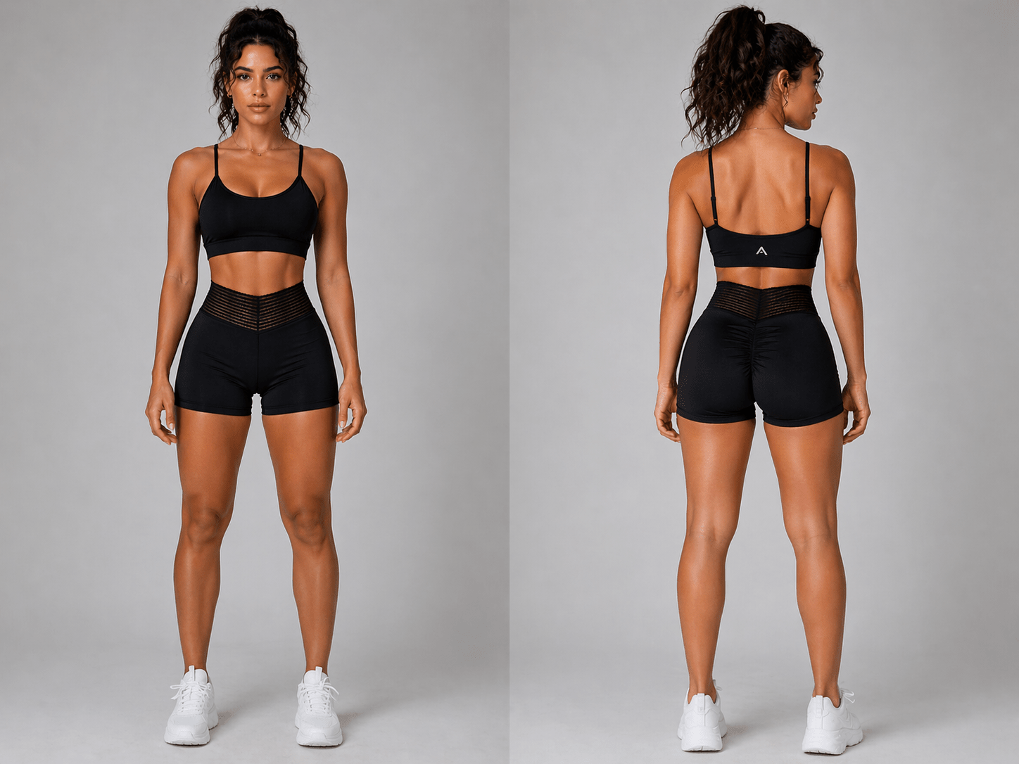 Women's High Waist Gym Shorts - AresFit