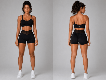 Women's High Waist Gym Shorts - AresFit
