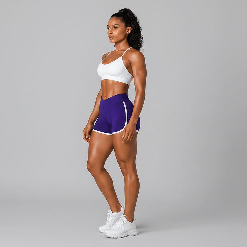 Women's High Waist Gym Shorts - AresFit