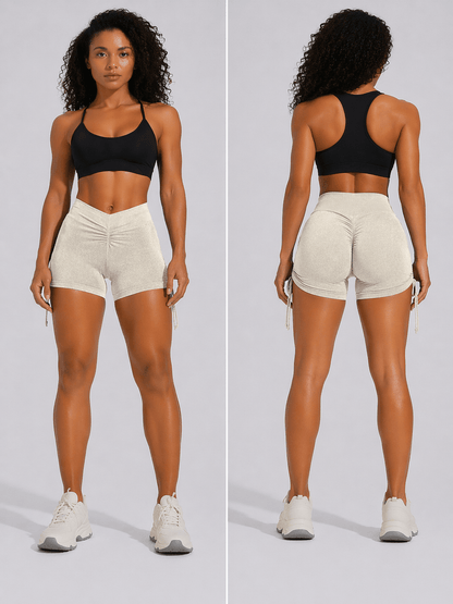 Women's High Waist Gym Shorts - AresFit