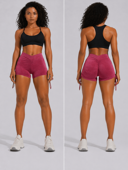 Women's High Waist Gym Shorts - AresFit