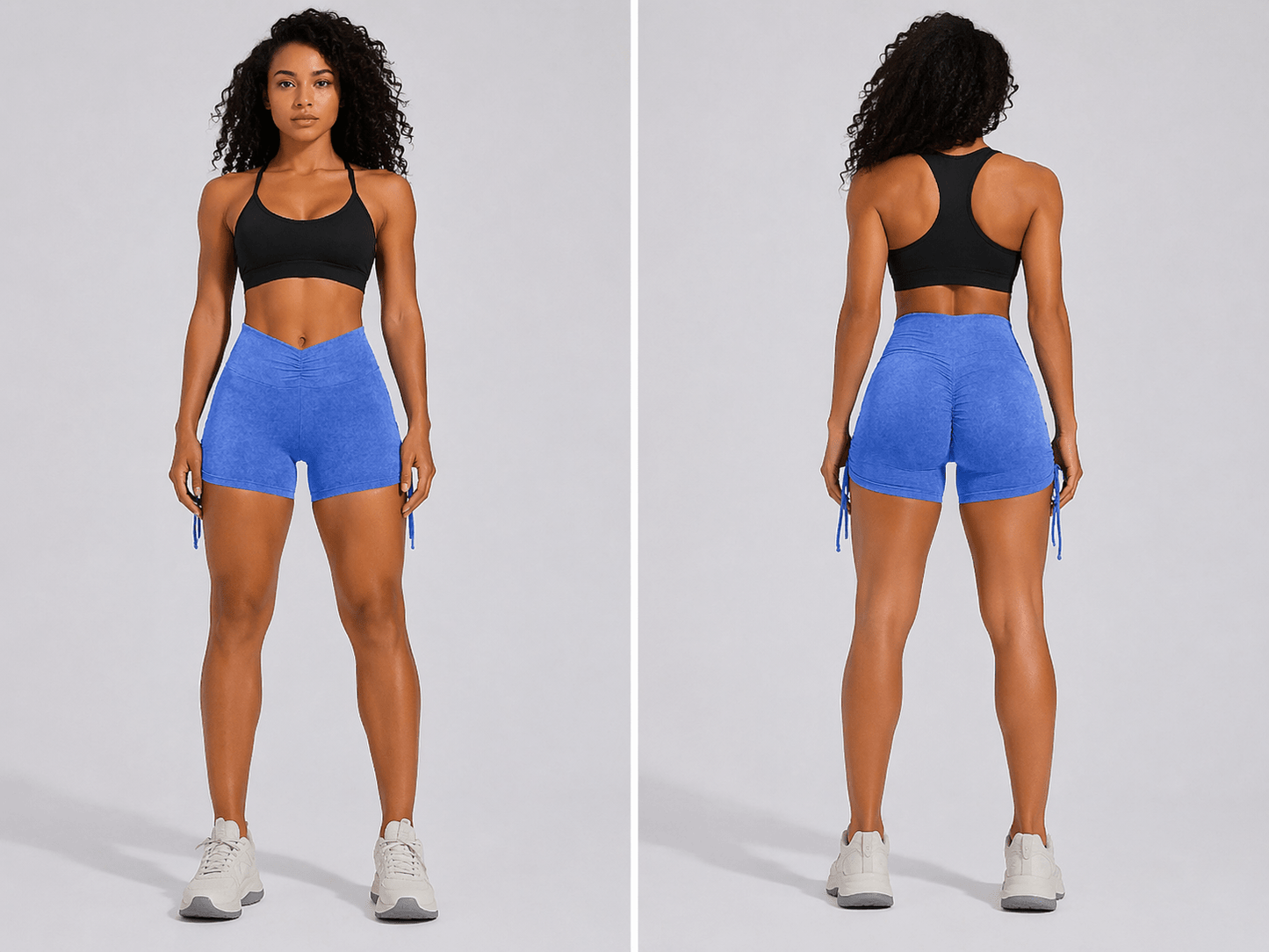 Women's High Waist Gym Shorts - AresFit