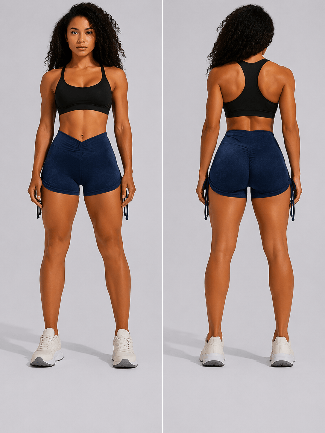Women's High Waist Gym Shorts - AresFit