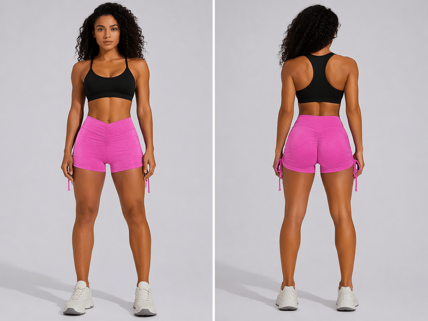 Women's High Waist Gym Shorts - AresFit