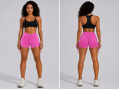 Women's High Waist Gym Shorts - AresFit