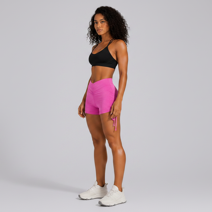 Women's High Waist Gym Shorts - AresFit