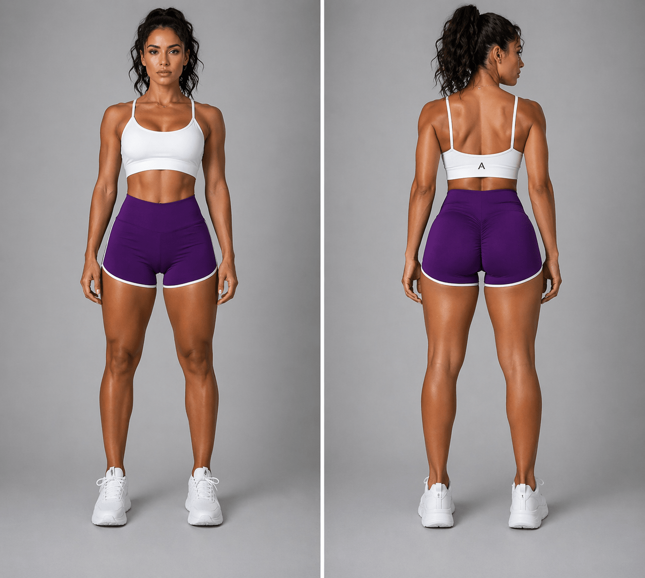 Women's High Waist Gym Shorts - AresFit