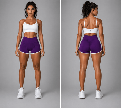 Women's High Waist Gym Shorts - AresFit