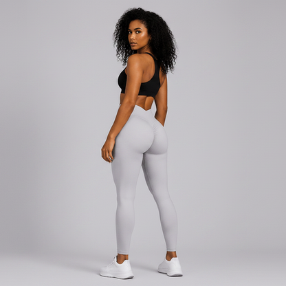 Women's High Waist V Back Gym Leggings - AresFit