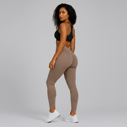 Women's High Waist V Back Gym Leggings - AresFit