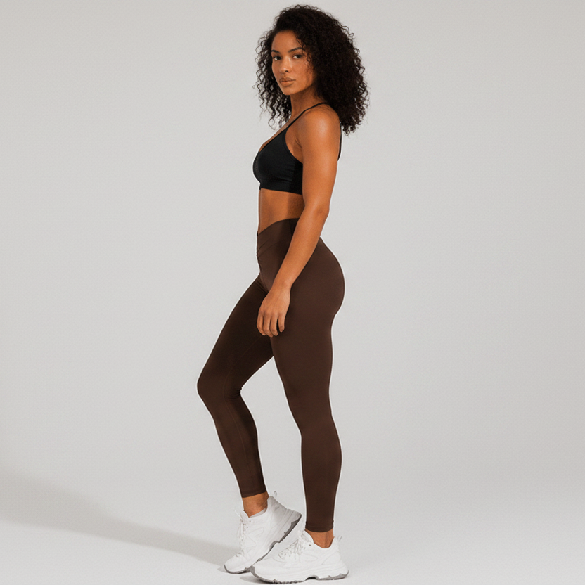 Women's High Waist V Back Gym Leggings - AresFit