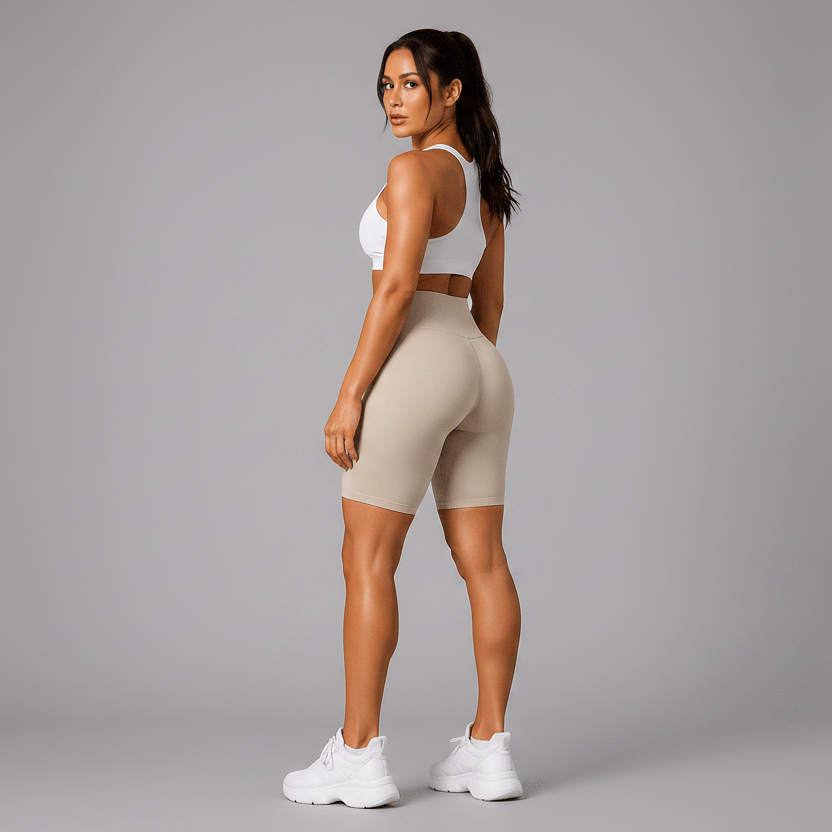 Women's High Waist Workout Shorts - AresFit