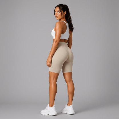 Women's High Waist Workout Shorts - AresFit