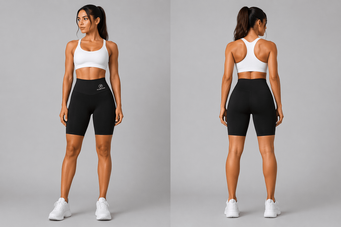 Women's High Waist Workout Shorts - AresFit