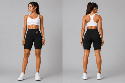 Women's High Waist Workout Shorts - AresFit
