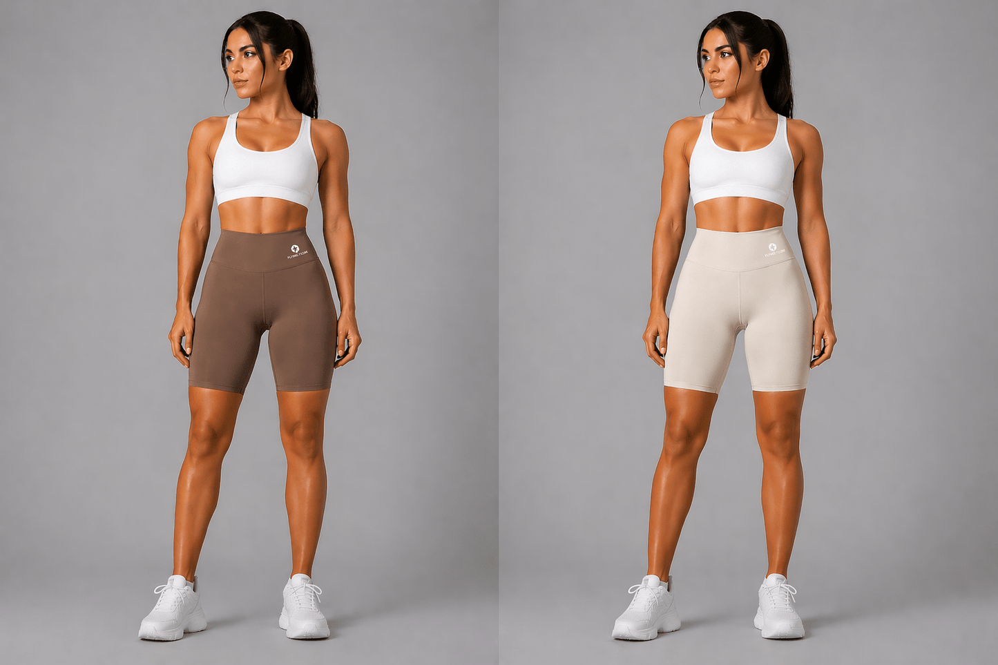 Women's High Waist Workout Shorts - AresFit