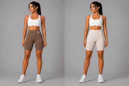 Women's High Waist Workout Shorts - AresFit