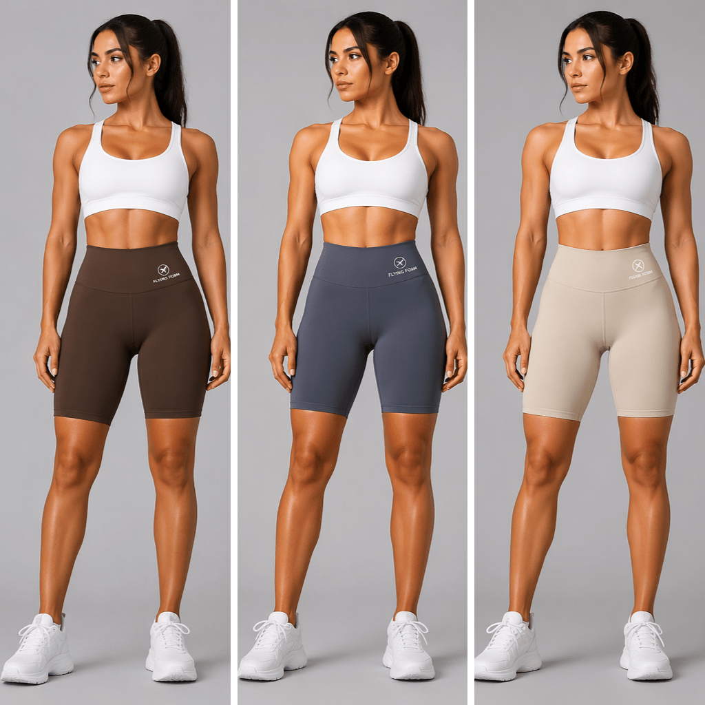 Women's High Waist Workout Shorts - AresFit