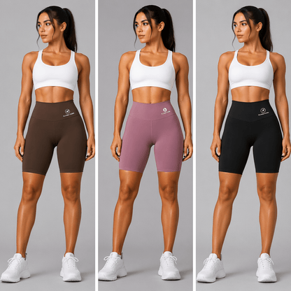 Women's High Waist Workout Shorts - AresFit