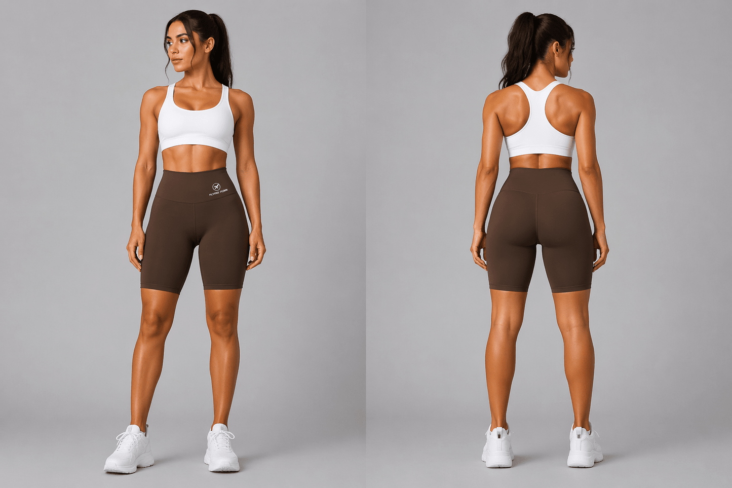 Women's High Waist Workout Shorts - AresFit