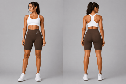 Women's High Waist Workout Shorts - AresFit