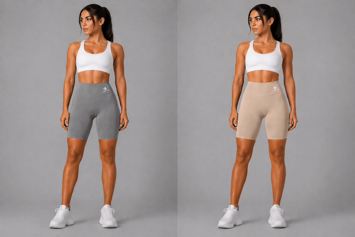 Women's High Waist Workout Shorts - AresFit