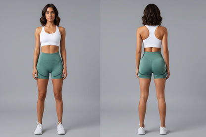 Women's High Waist Workout Shorts - AresFit