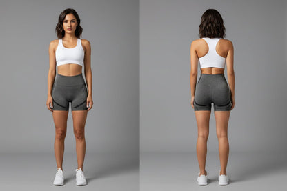 Women's High Waist Workout Shorts - AresFit