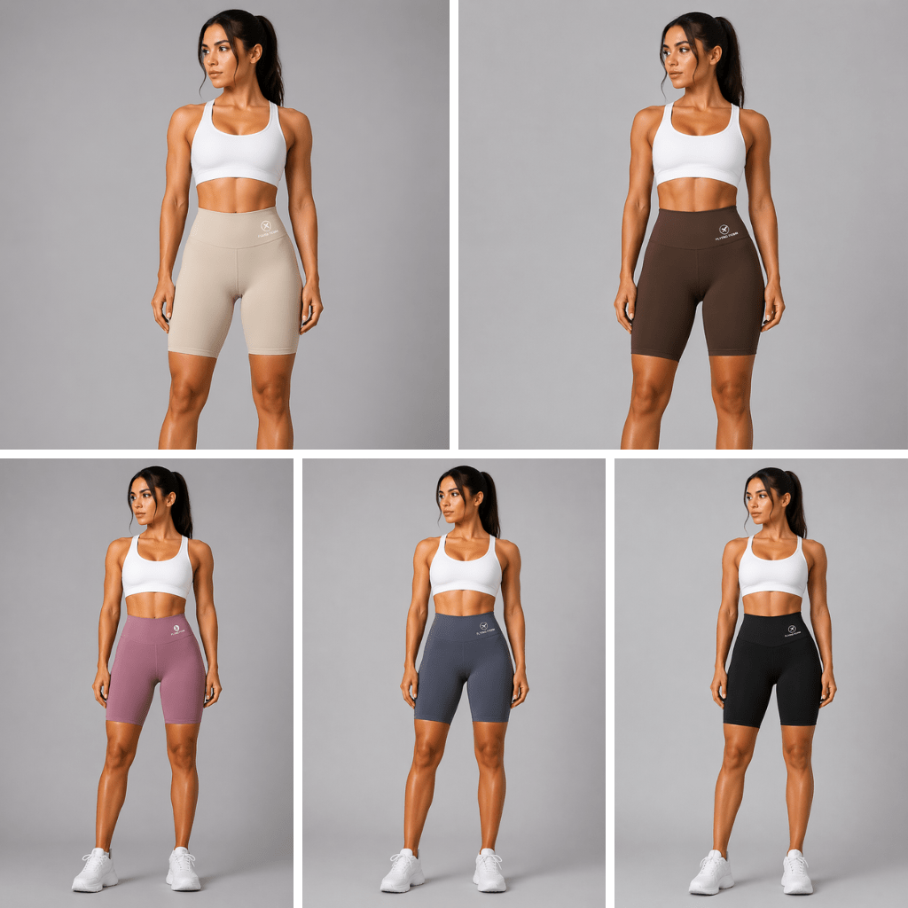 Women's High Waist Workout Shorts - AresFit