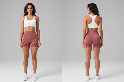 Women's High Waist Workout Shorts - AresFit