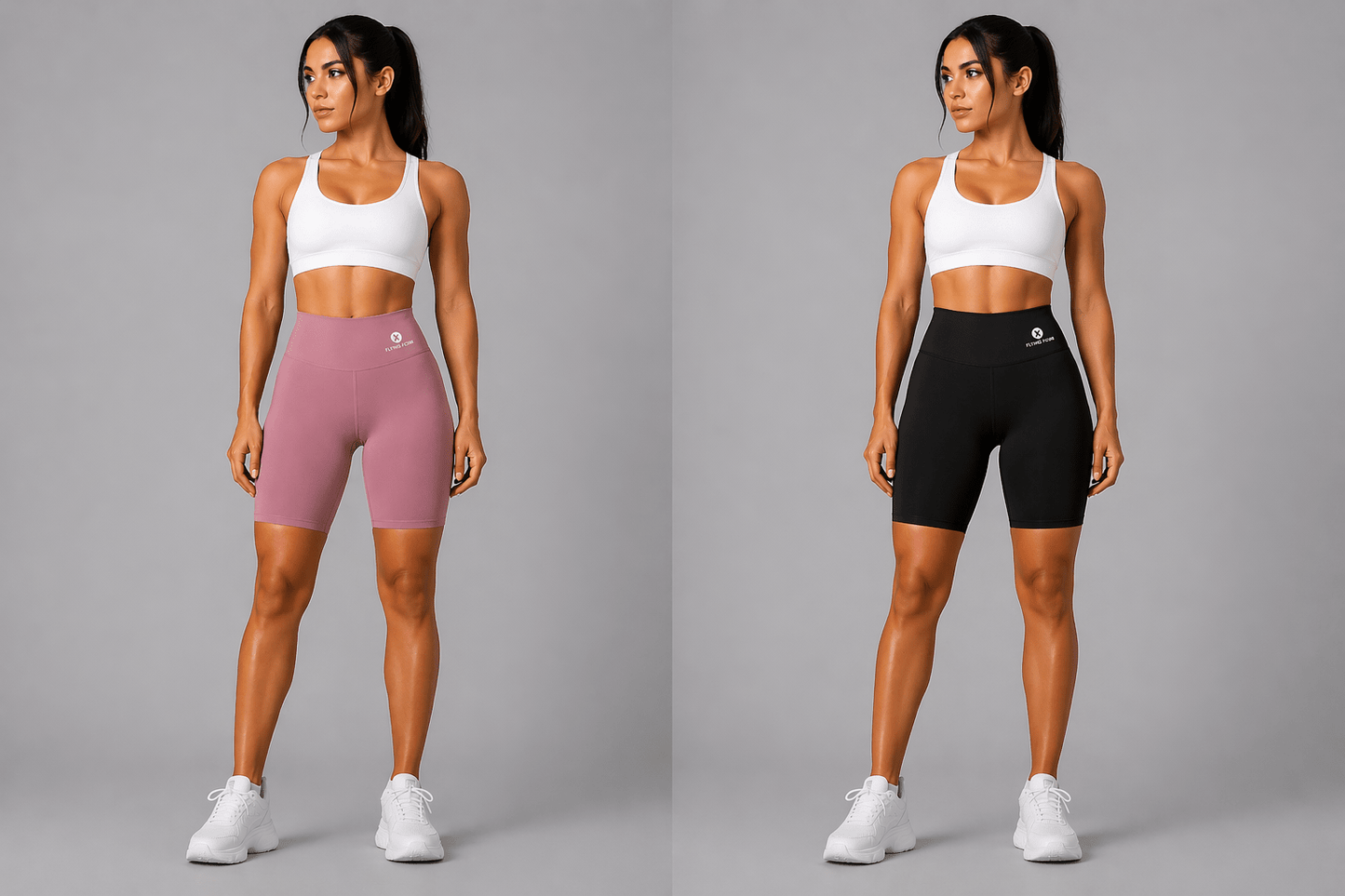 Women's High Waist Workout Shorts - AresFit