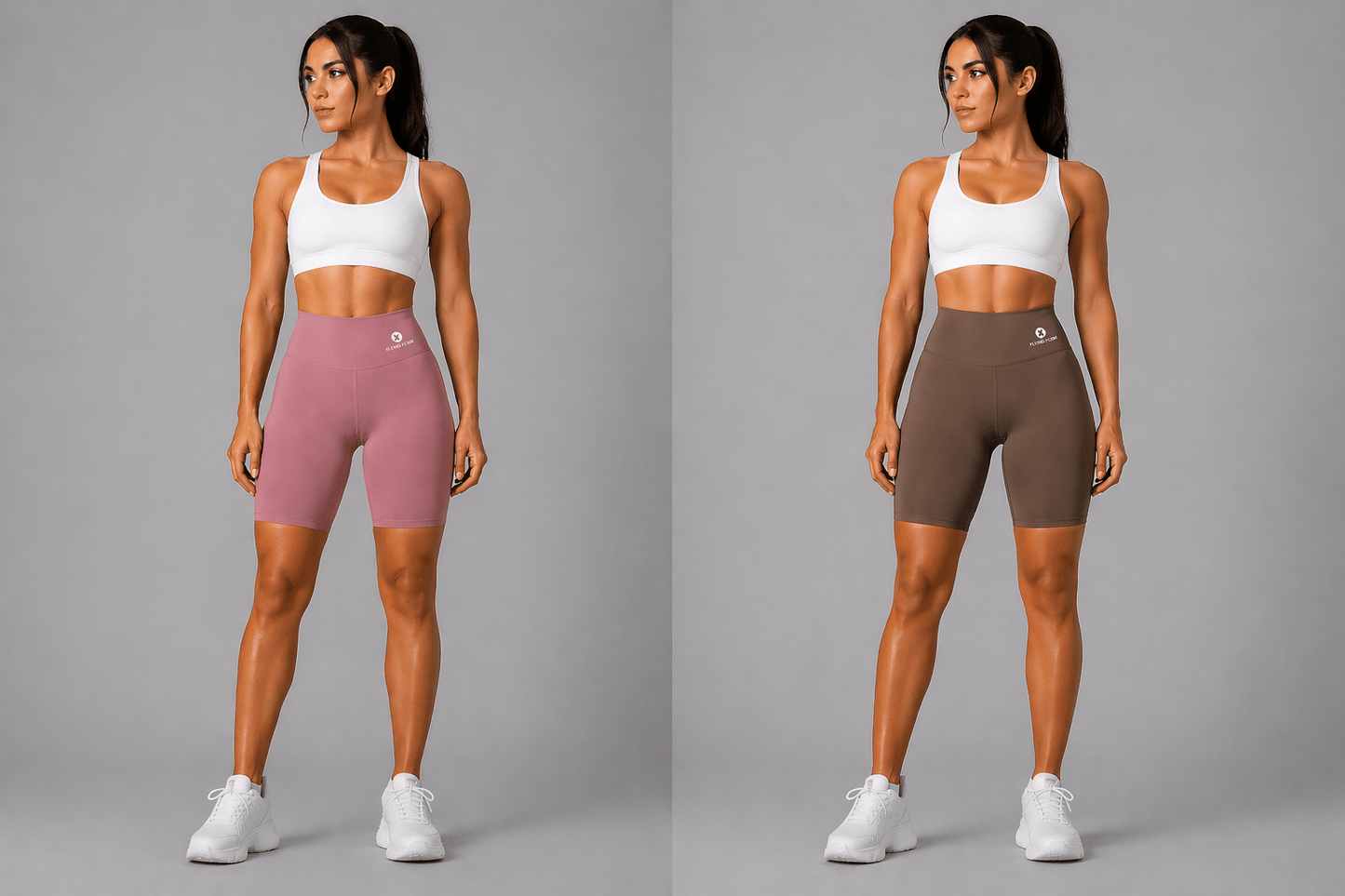Women's High Waist Workout Shorts - AresFit