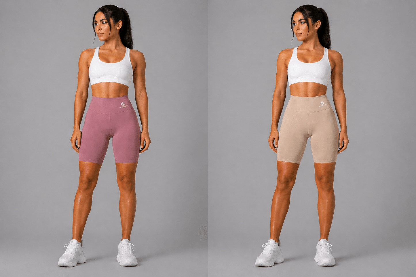 Women's High Waist Workout Shorts - AresFit