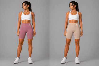 Women's High Waist Workout Shorts - AresFit