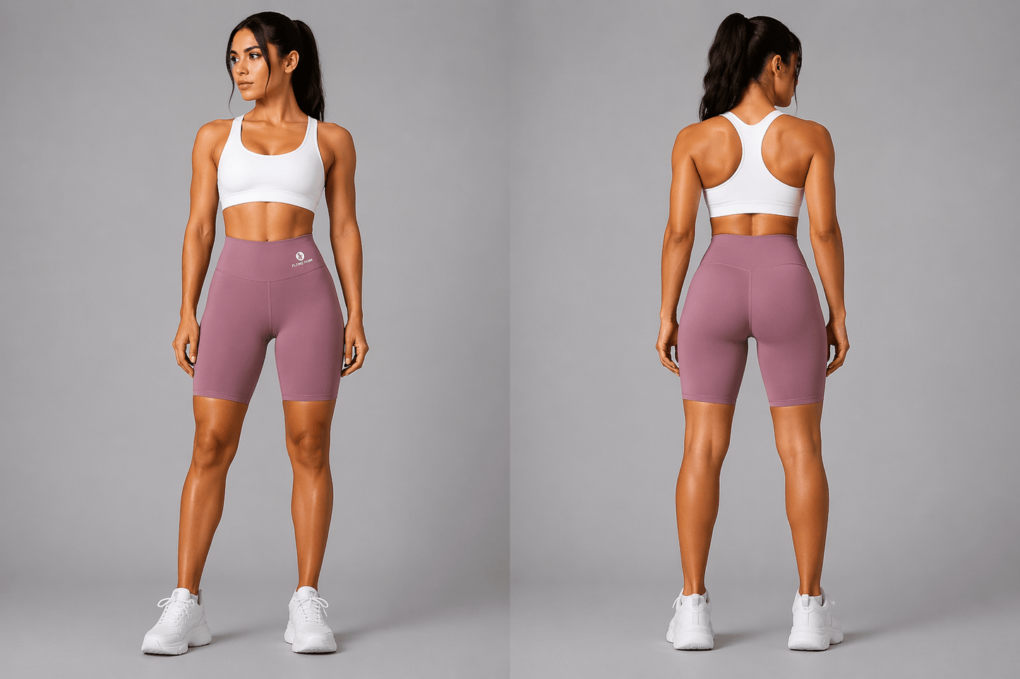 Women's High Waist Workout Shorts - AresFit
