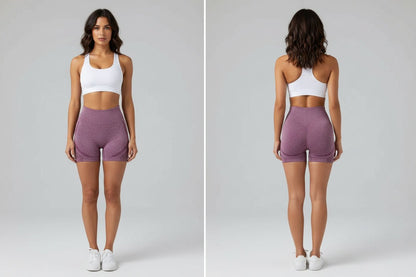 Women's High Waist Workout Shorts - AresFit