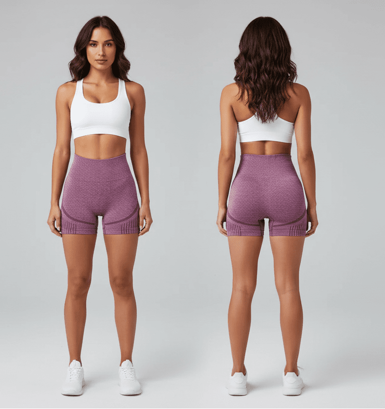 Women's High Waist Workout Shorts - AresFit