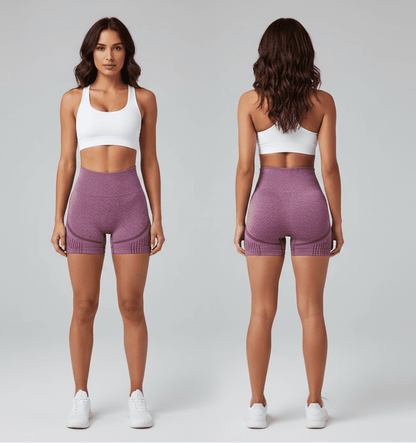 Women's High Waist Workout Shorts - AresFit