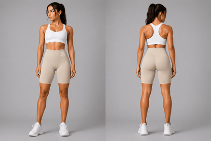 Women's High Waist Workout Shorts - AresFit