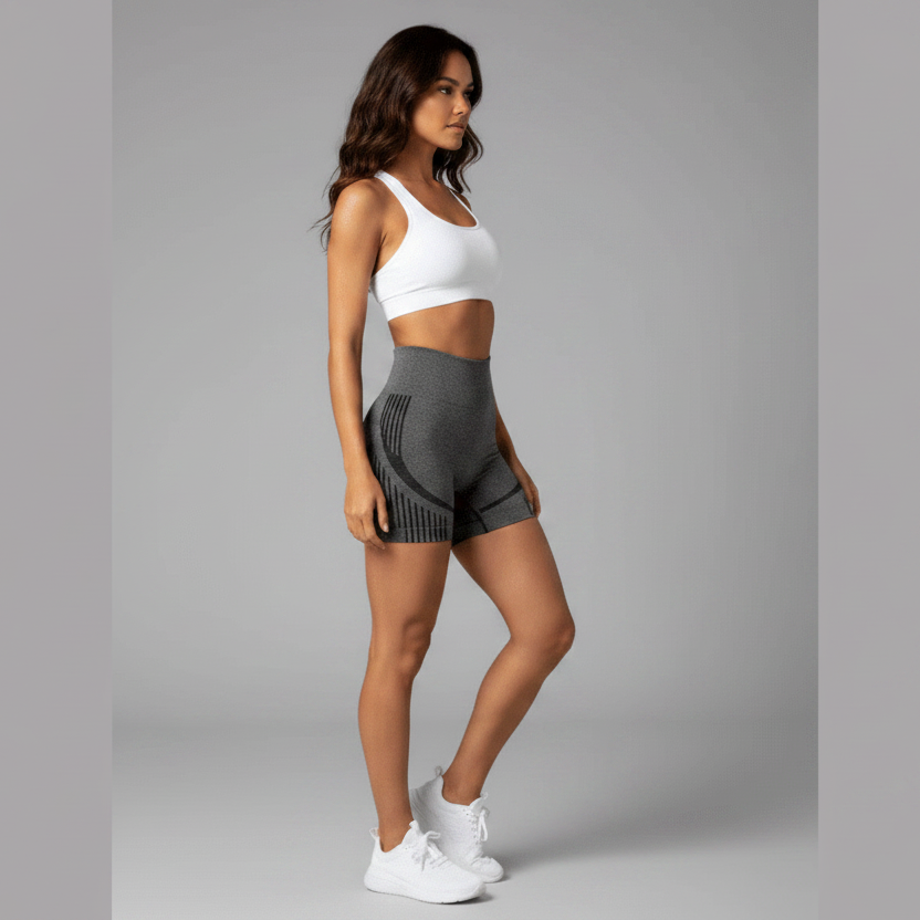 Women's High Waist Workout Shorts - AresFit