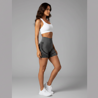 Women's High Waist Workout Shorts - AresFit