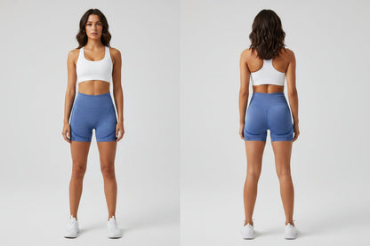Women's High Waist Workout Shorts - AresFit