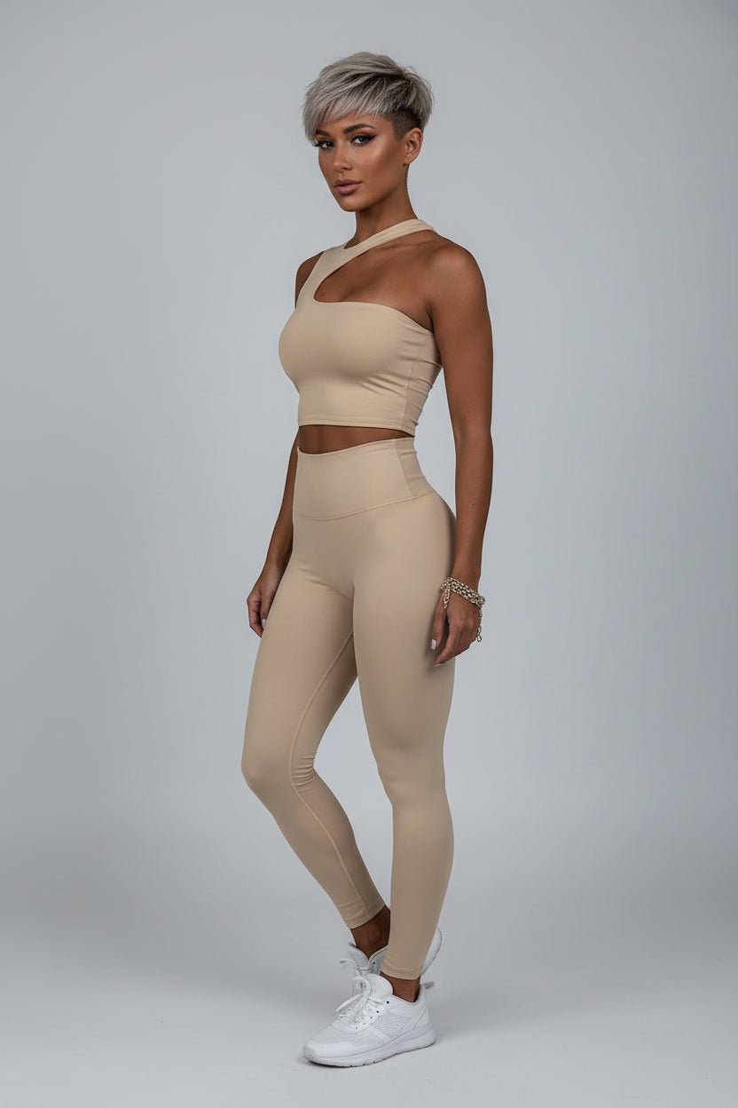 Women’s One Shoulder Crop Top - AresFit