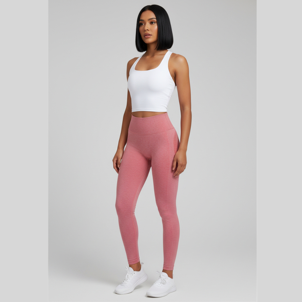 Women’s white seamless cross back sports bra front view for gym training and yoga workouts - AresFit